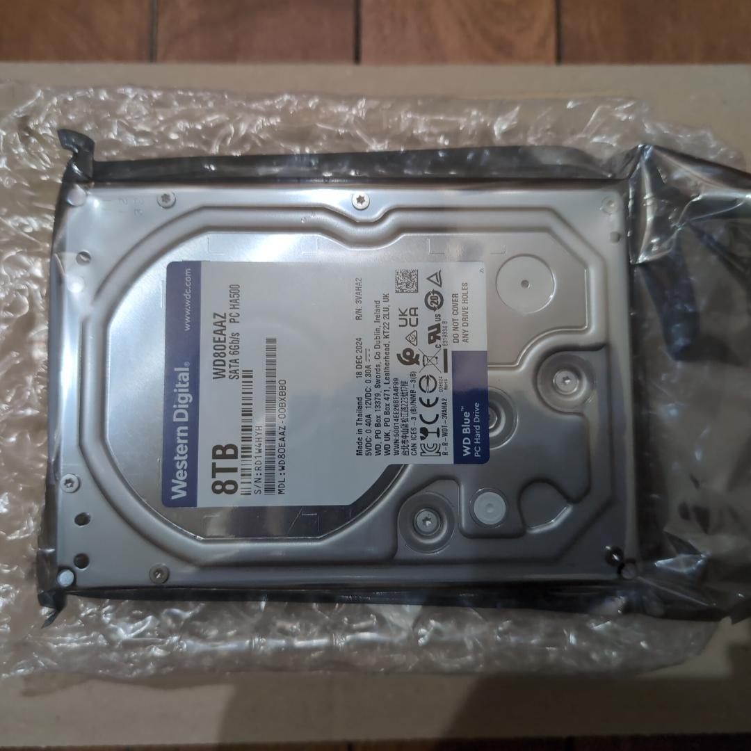 03新品未使用 WD80EAAZ WesternDigital Blue 8TB