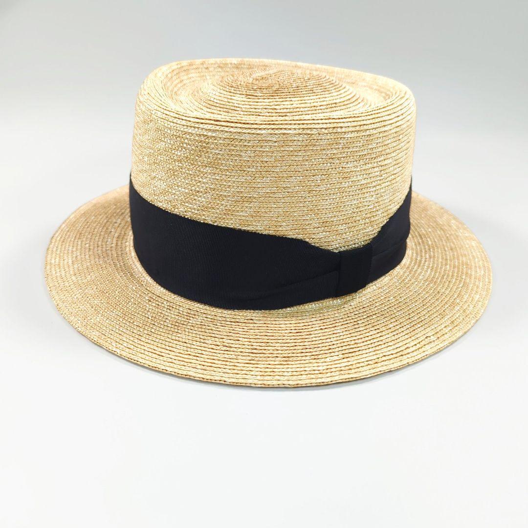 Nine Tailor グログランリボン ストローハット “Lanta Hat\