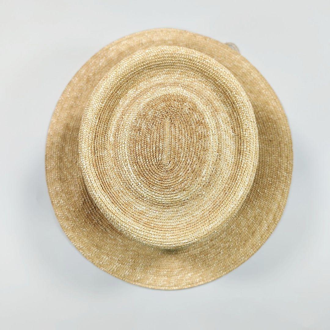 Nine Tailor グログランリボン ストローハット “Lanta Hat\"