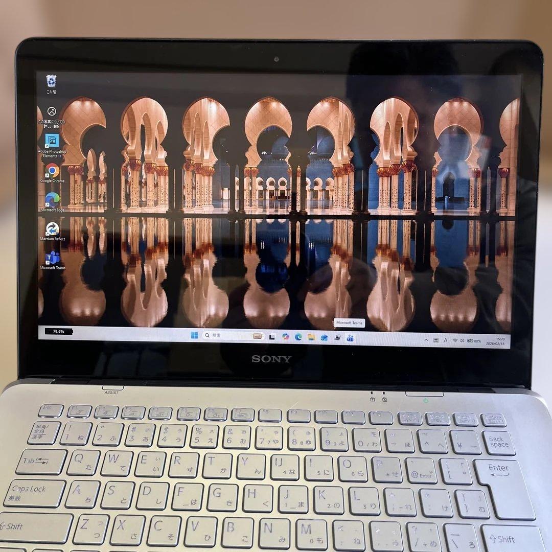 ☆格安超美品☆Win11☆アルミニウム製筐体☆14型ワイドタッチパネル液晶ノート