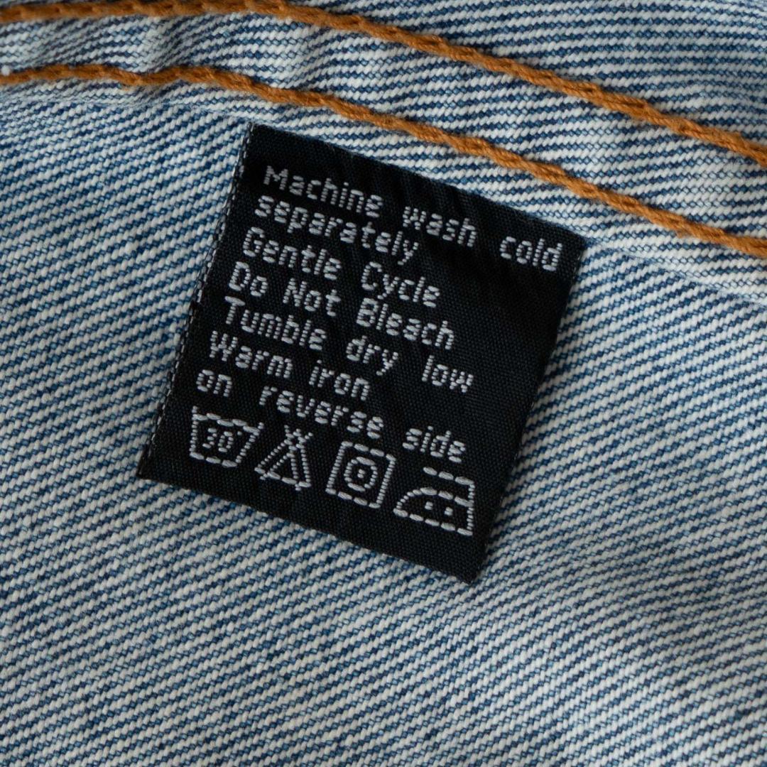 90s ルーニーチューンズ 刺繍デニムジャケット メンズ M相当