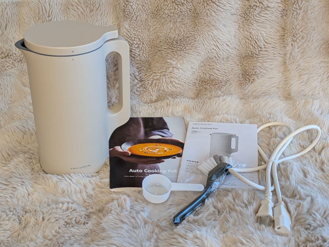 récolte レコルト 自動調理ポット クリームホワイト