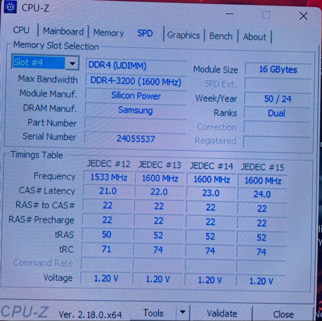 メモリー SILICON POWER DDR4-3200MHz (32GB)(16x2)