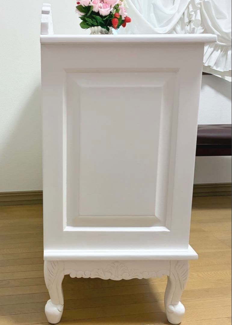 猫脚 チェスト ロマンティック 薔薇 姫家具 ロココ調 ロリィタ