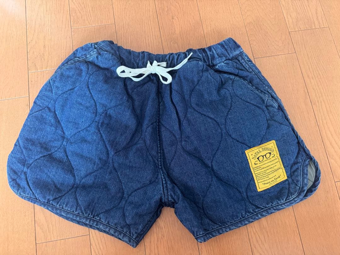 ネイタルデザイン　キルティングデニムショーツ　Sサイズ【未使用品】