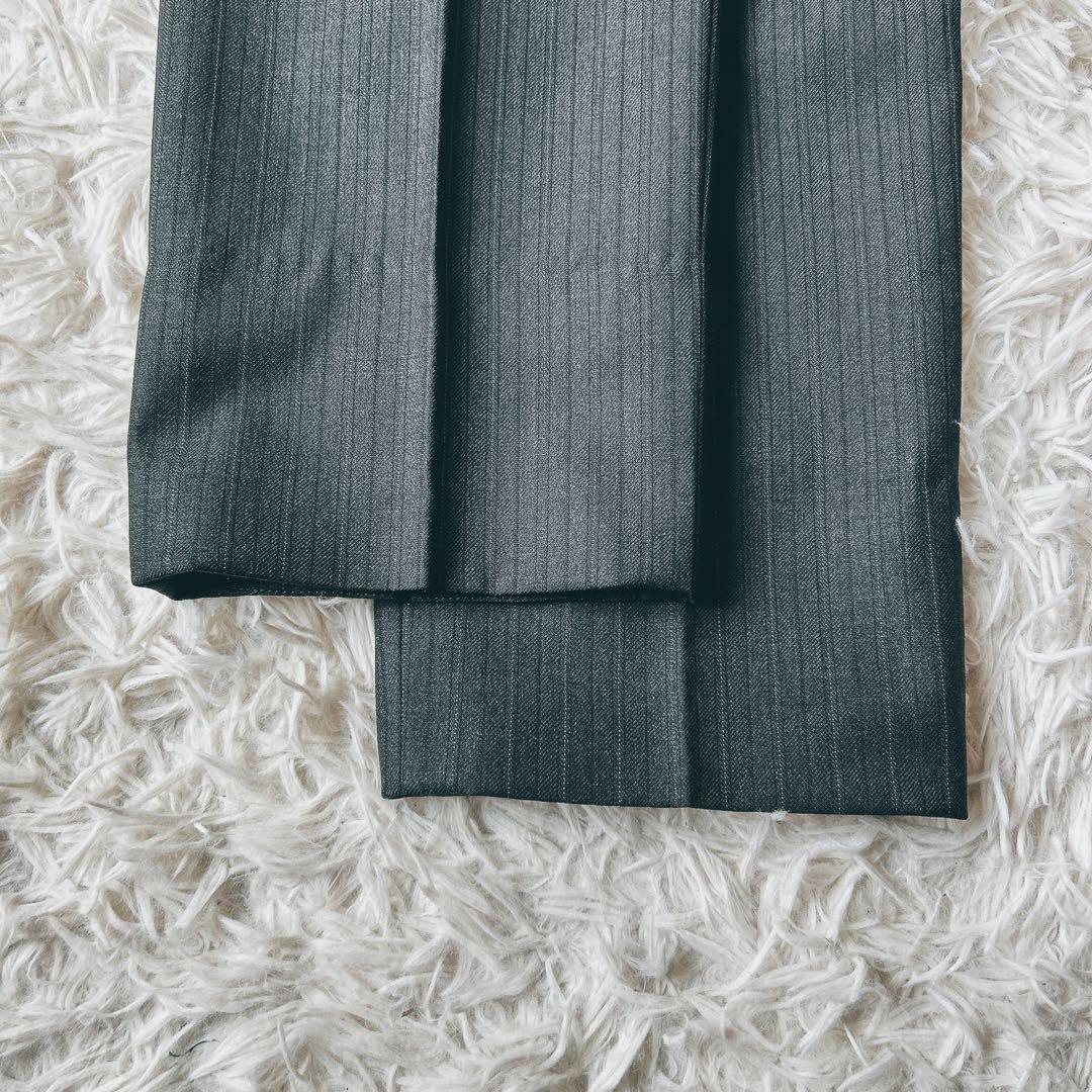 美品 ポールスミス ロロピアーナ スーツ セットアップ ストライプ 光沢 高級