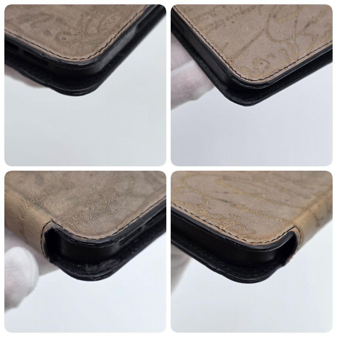 Berluti iphone16pro 手帳型ケース カリグラフィ レザー