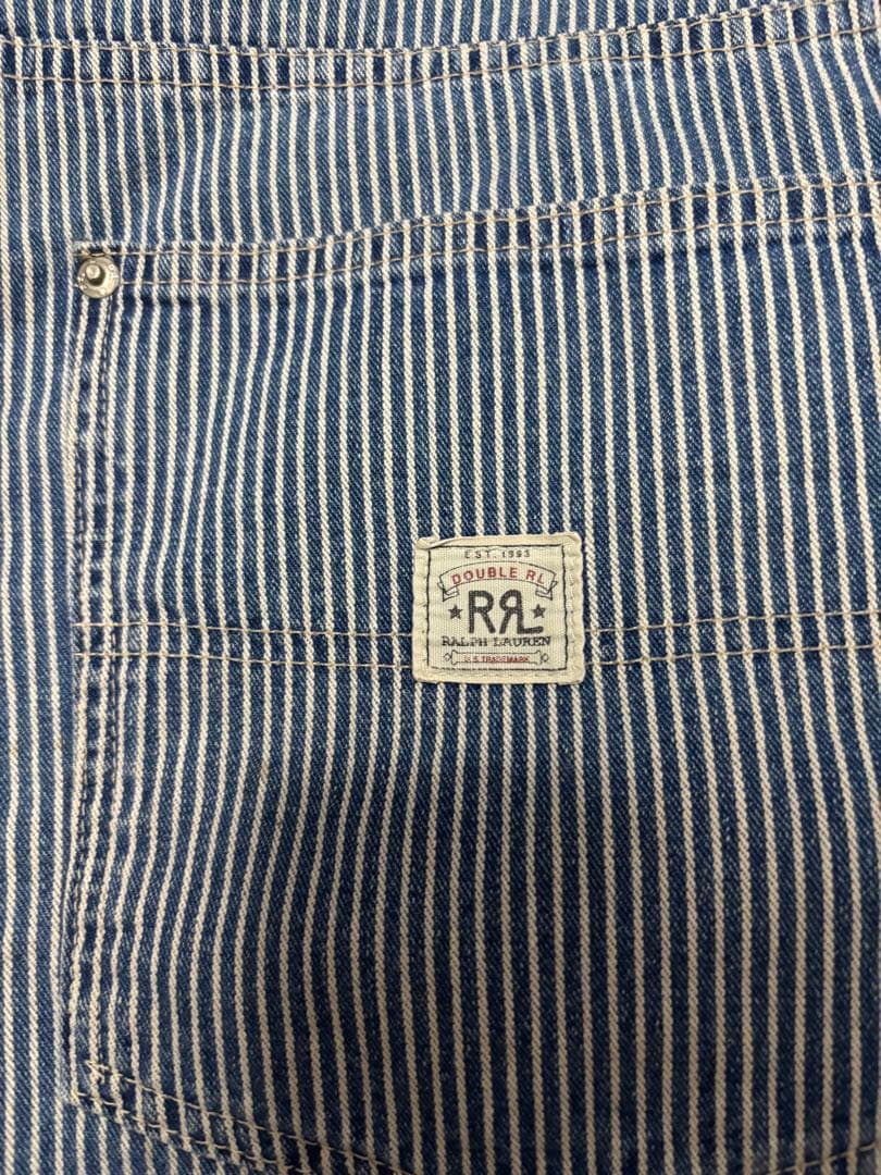 RRL 90年代 三ツ星タグ ヒッコリーショートパンツ USA製