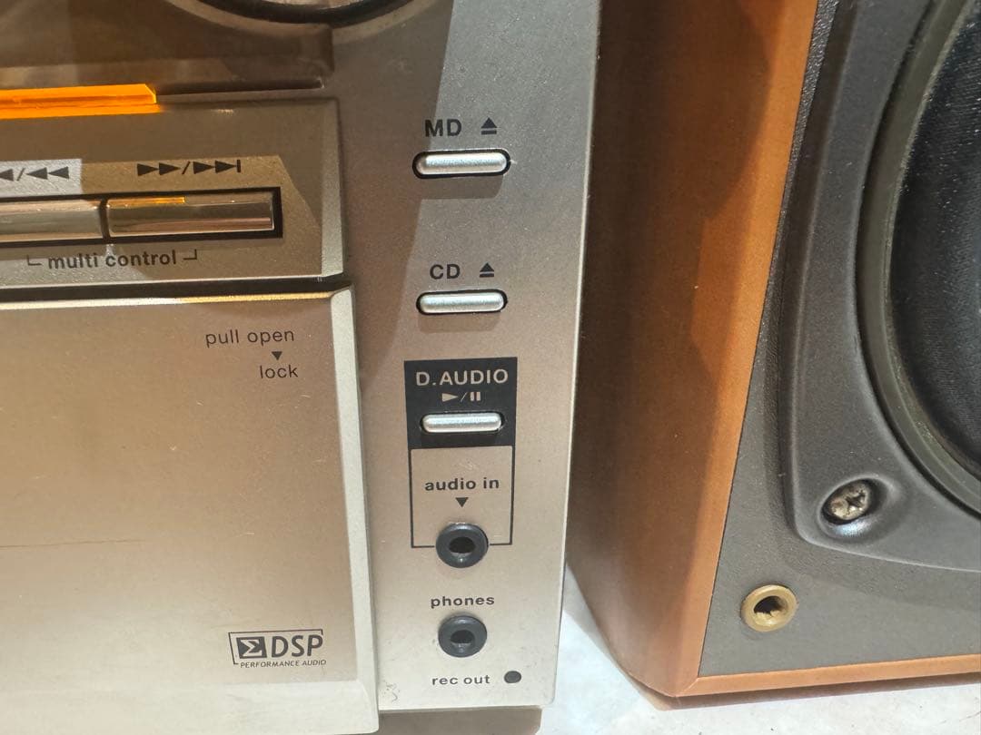 KENWOOD ミニコンポ CD MDカセット ラジオ　プレーヤー