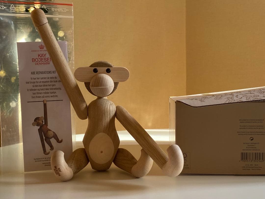 モンキーSメープル　Monkey Small　Kay Bojesen