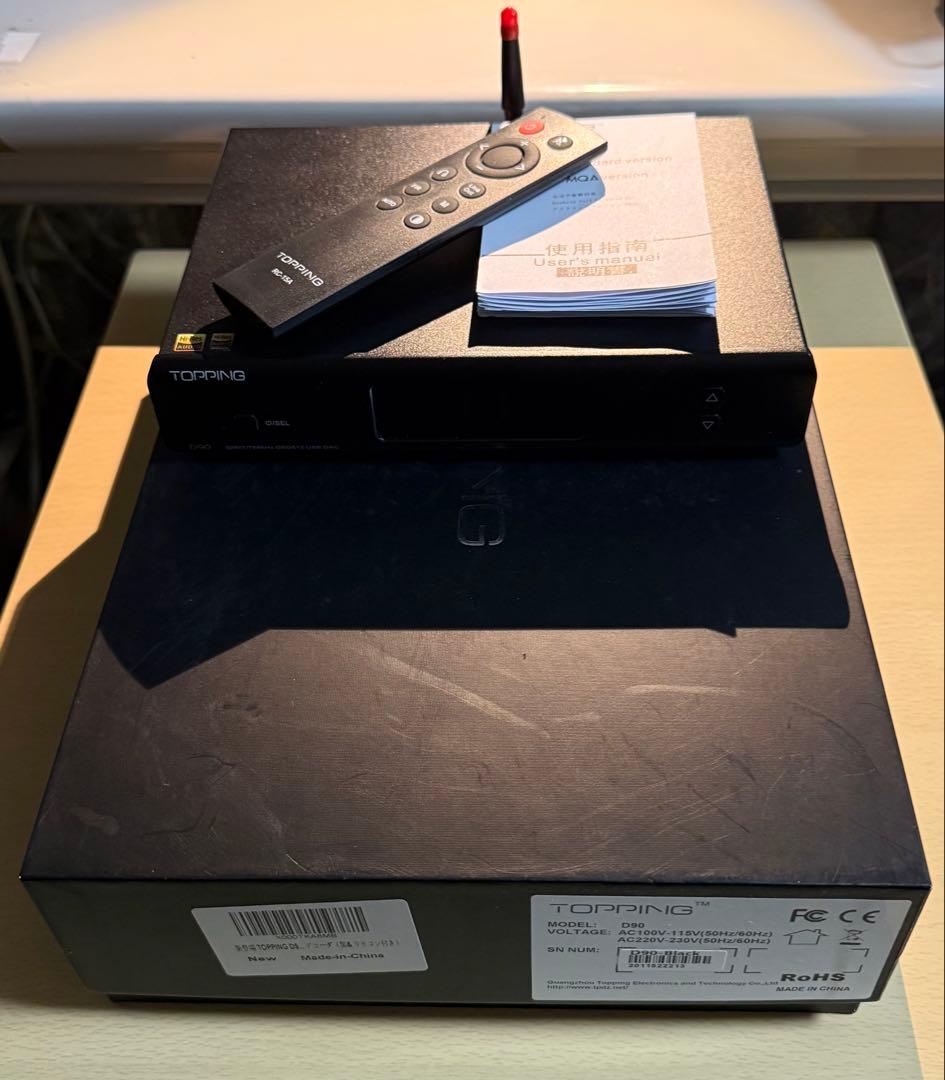 TOPPING D90 AK4499 DAC とても透明、高音質です