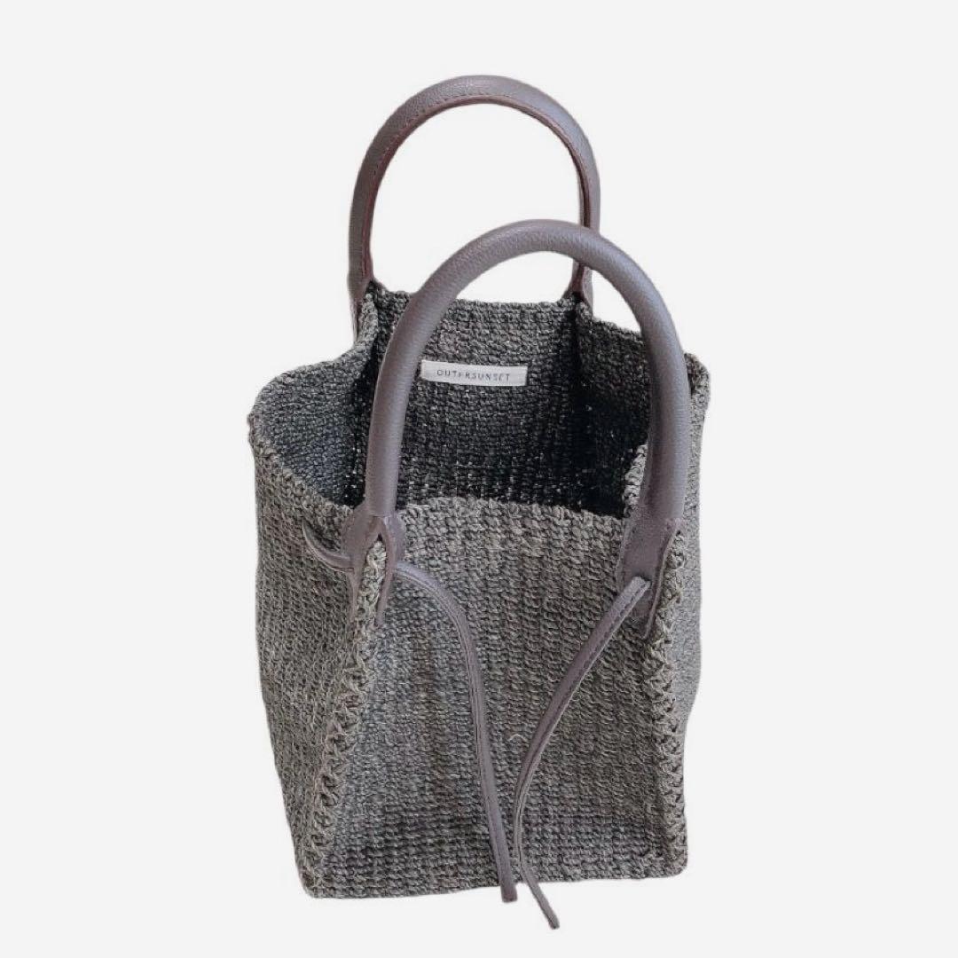 定価2.4万★OUTERSUNSET★アウターサンセット★かごバッグ★ブラウン