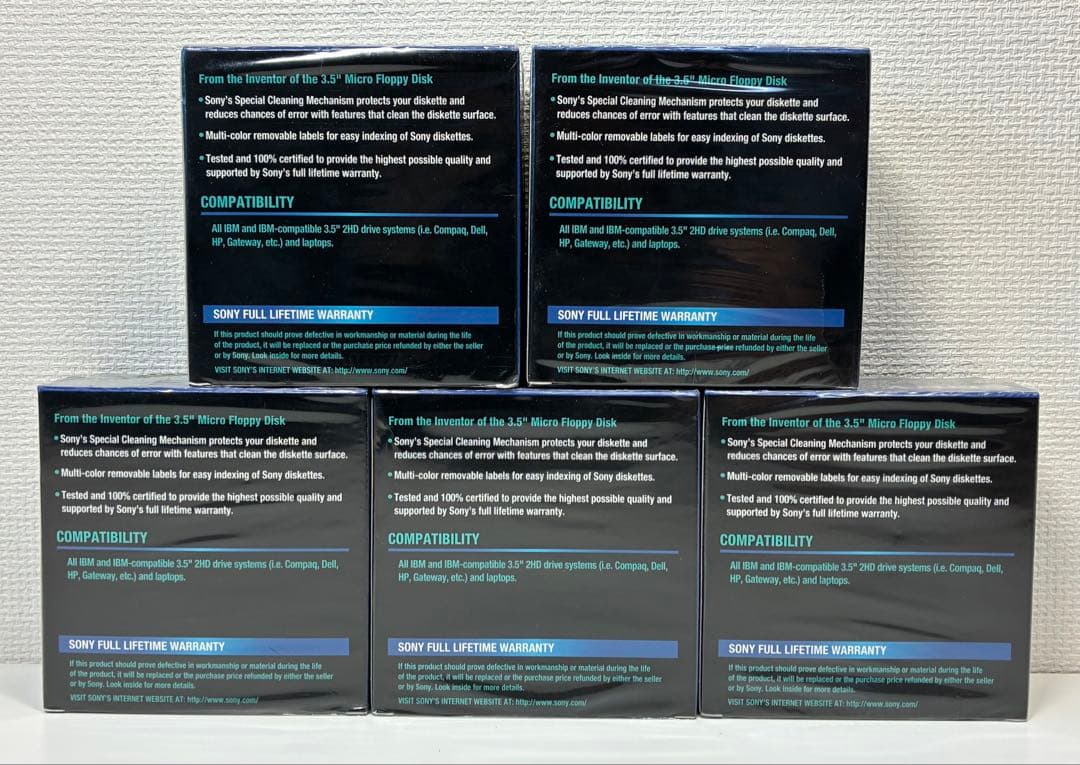 未開封 SONY フロッピーディスク 10枚入り 5箱 10MFD-2HD