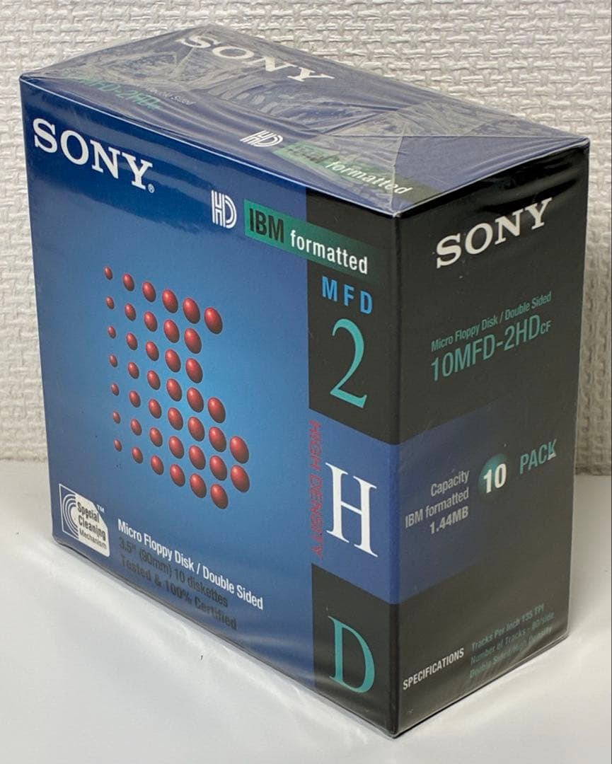 未開封 SONY フロッピーディスク 10枚入り 5箱 10MFD-2HD