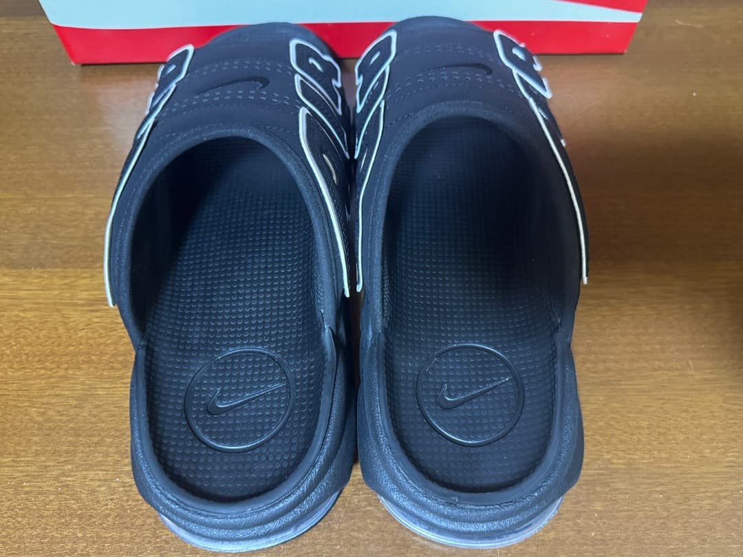 NIKE 26cm エア モア アップテンポ スライド ナイキ ブラック