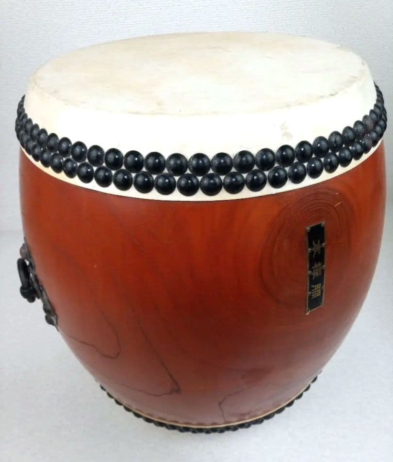 和太鼓 本欅胴 長胴太鼓 面径約30cm　*AN26