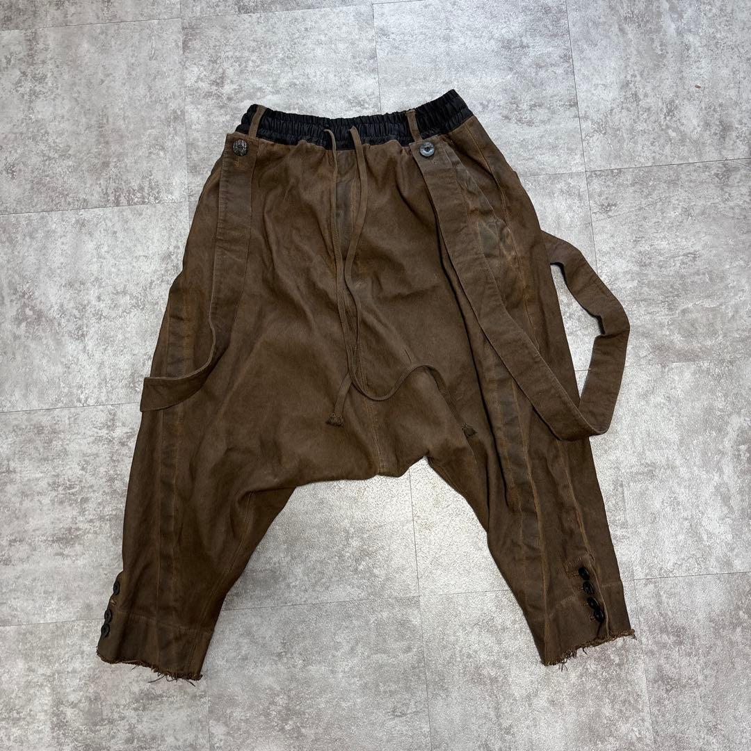 ち*う様 Persimmon-Dyed Suspenders Jodhur,s/