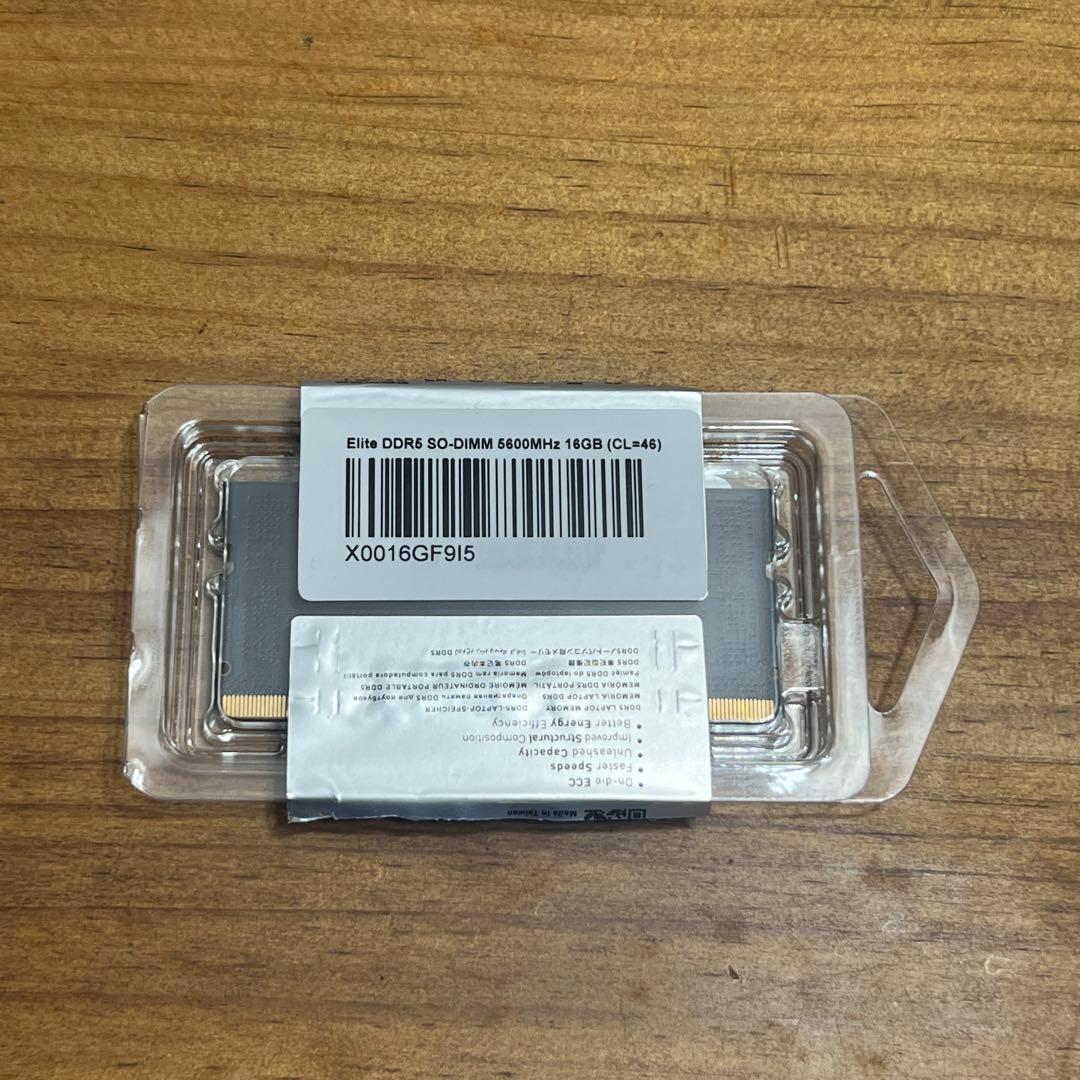 16GB DDR5-5600 SODIMM メモリ