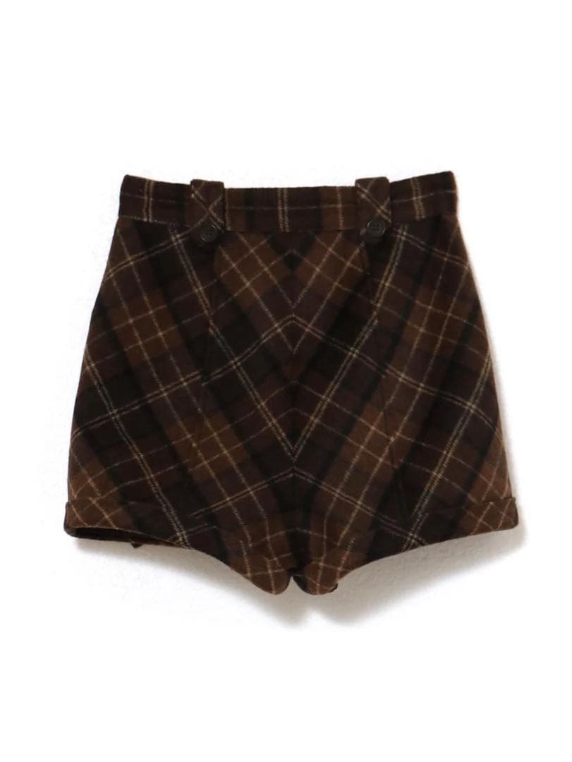パンツ andmary Ribbon check mini pants S