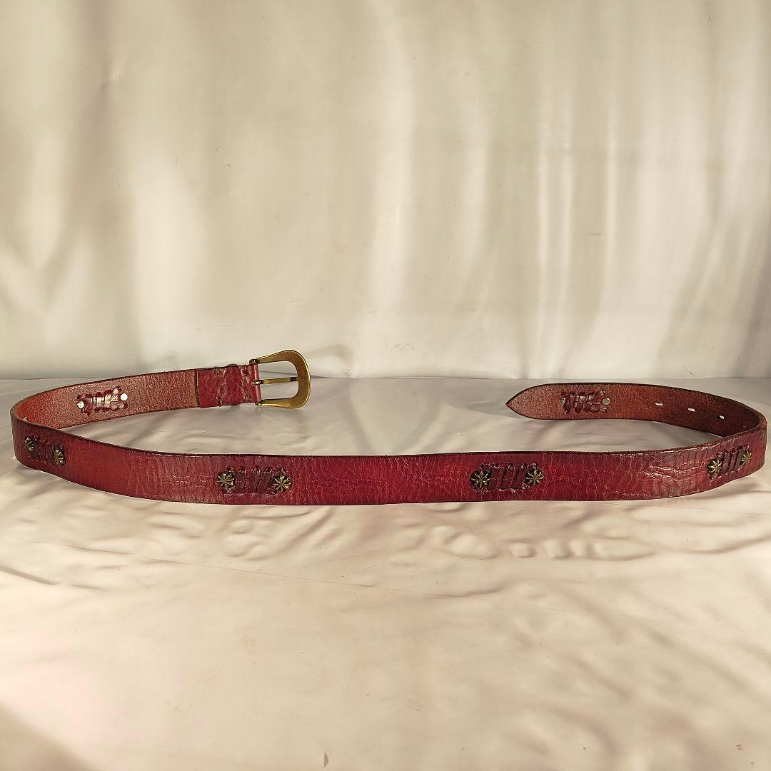 【Vintage】PUNTOVITA イタリア製　高級コンチョベルト　本革正規品