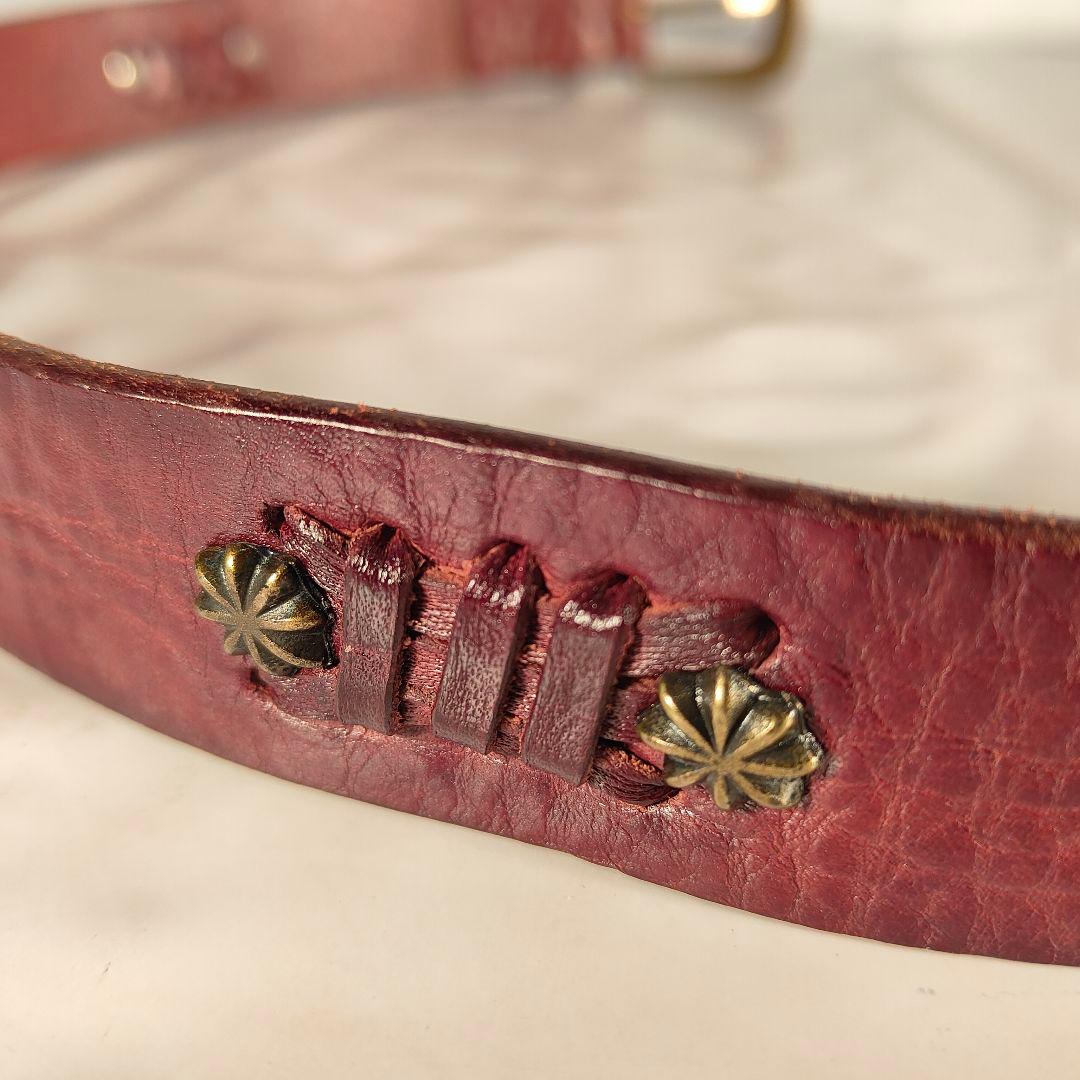 【Vintage】PUNTOVITA イタリア製　高級コンチョベルト　本革正規品