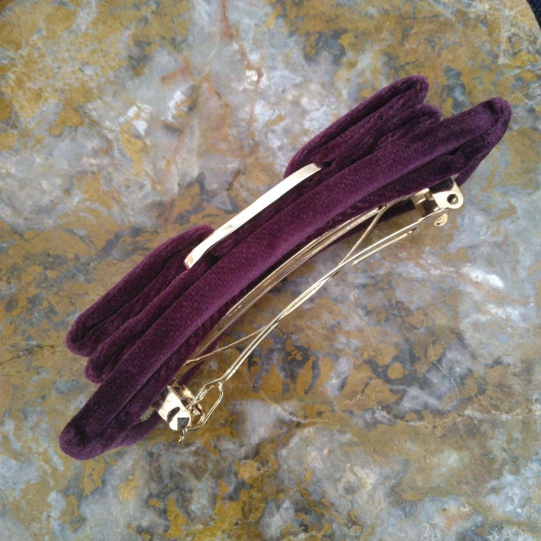 専用「レア」FERRAGAMO フェラガモ　ベロア　バレッタ　ボルドー