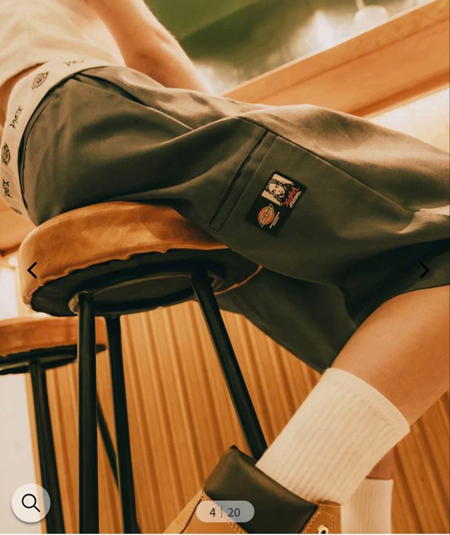 X-girl Dickies ハーフパンツ 新品未使用 ブラック 黒