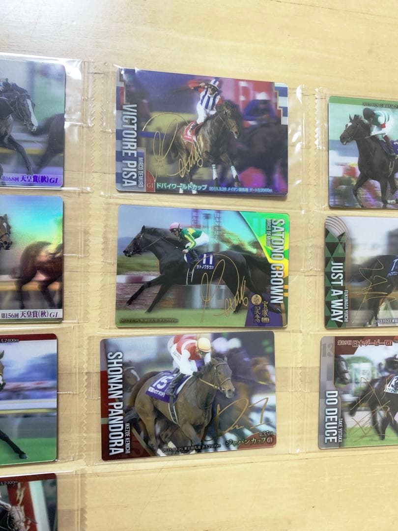 第1弾（第1R）サラブレッドホースコレクション　サイン入り9枚イクイノックス他