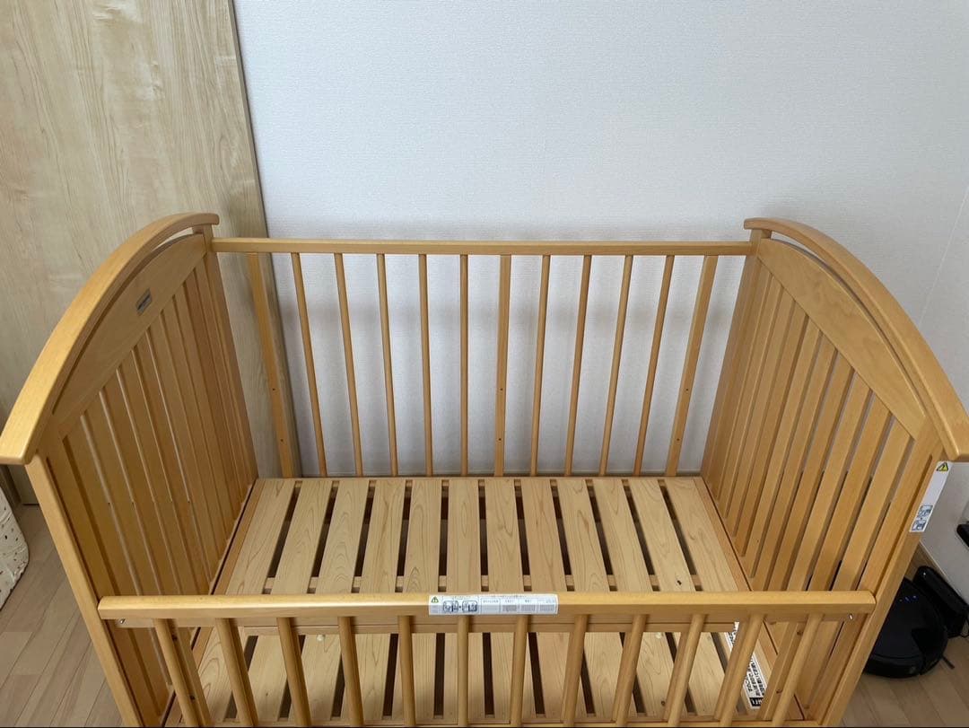 ミキハウス　ベビーベッド　マット付き