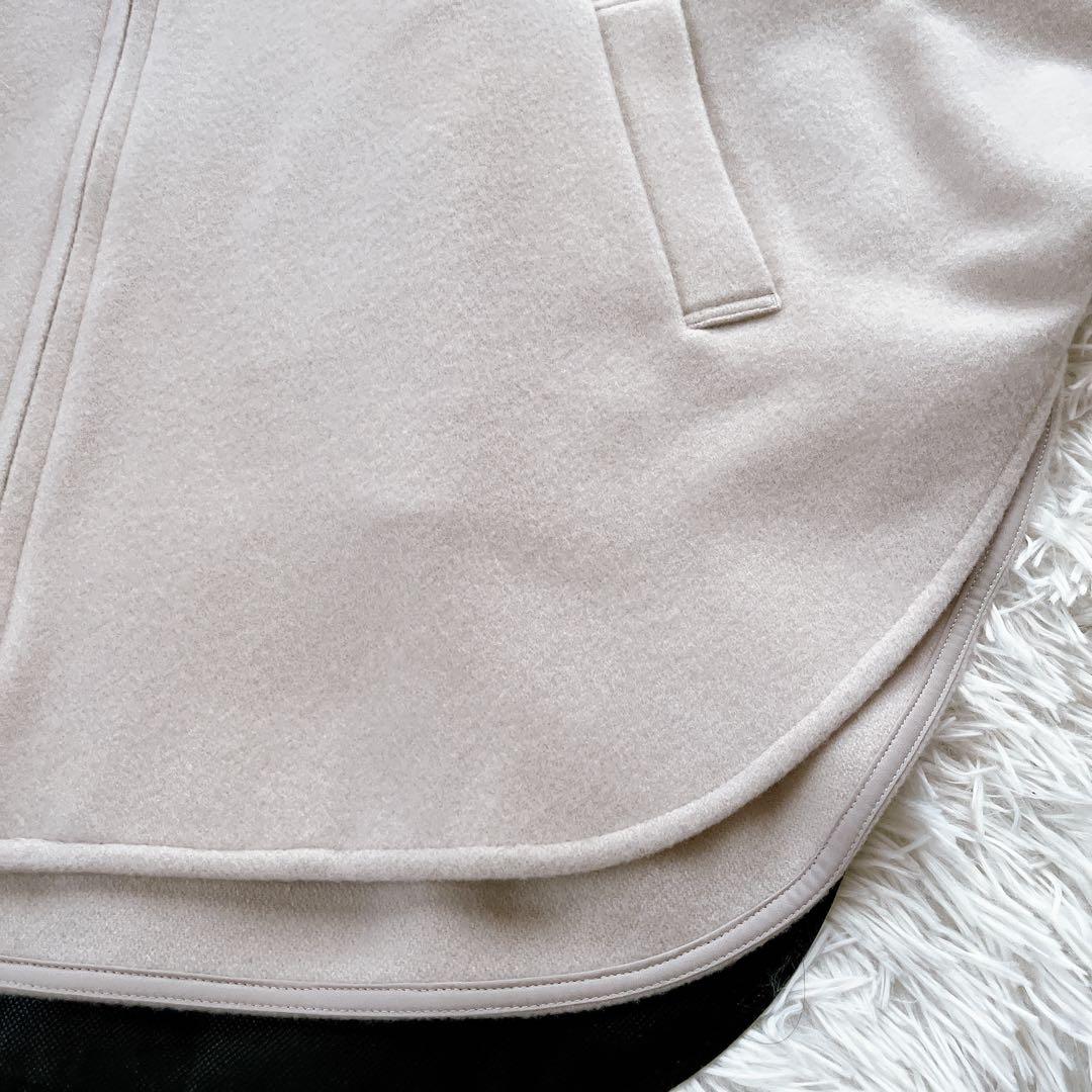 極美品✨25aw♡BEARDSLEY ウールポンチョコート アイボリー Fサイズ