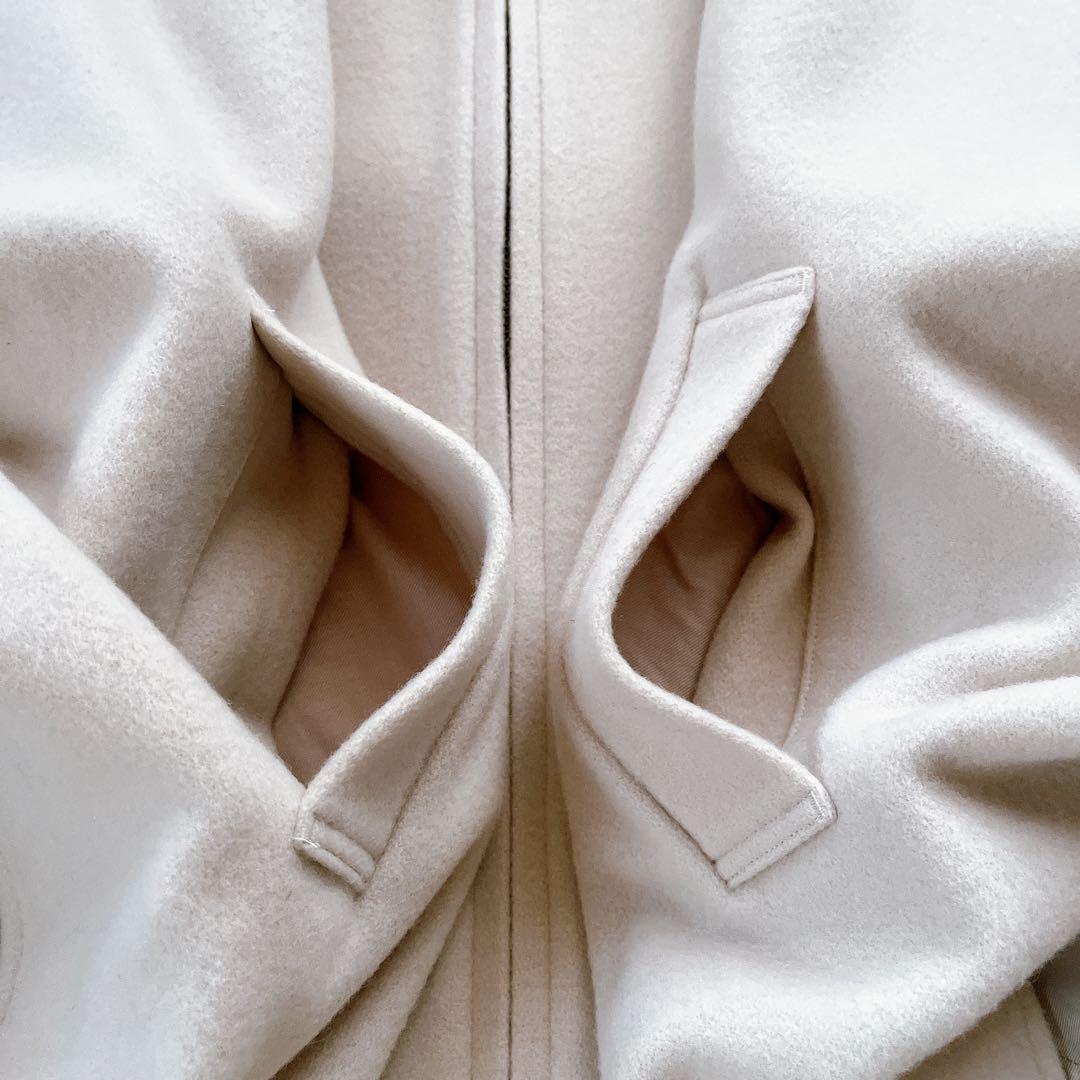 極美品✨25aw♡BEARDSLEY ウールポンチョコート アイボリー Fサイズ