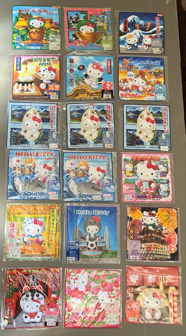 最終値下げ キティちゃん ✨レア✨ご当地キティ プチタオル 249枚 まとめ売り