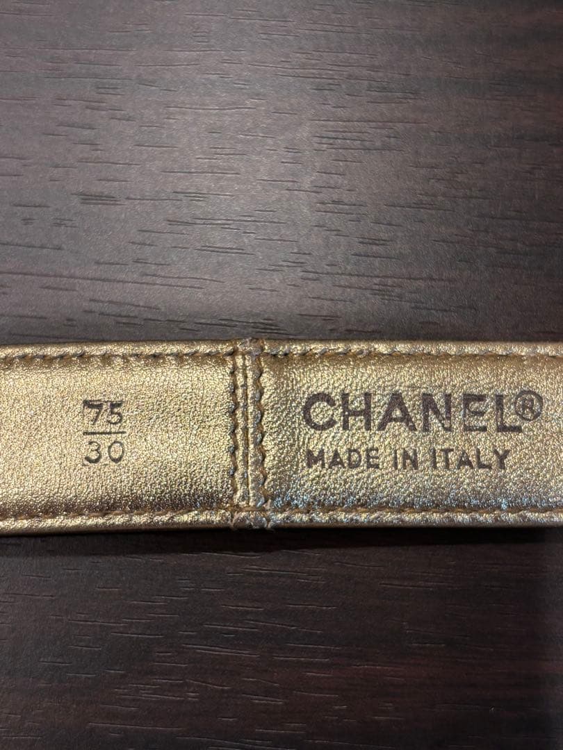 CHANEL レア　ゴールド レザー ベルト♡美品