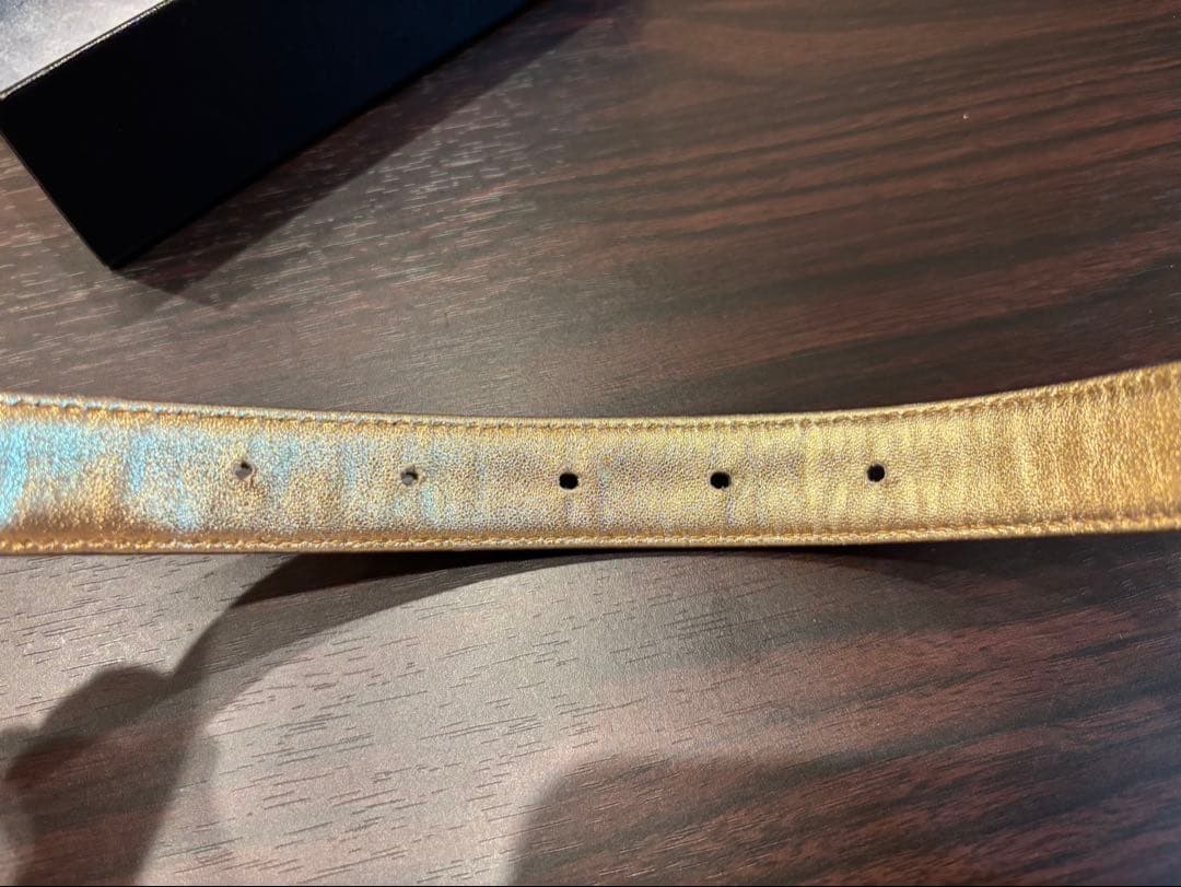 CHANEL レア　ゴールド レザー ベルト♡美品