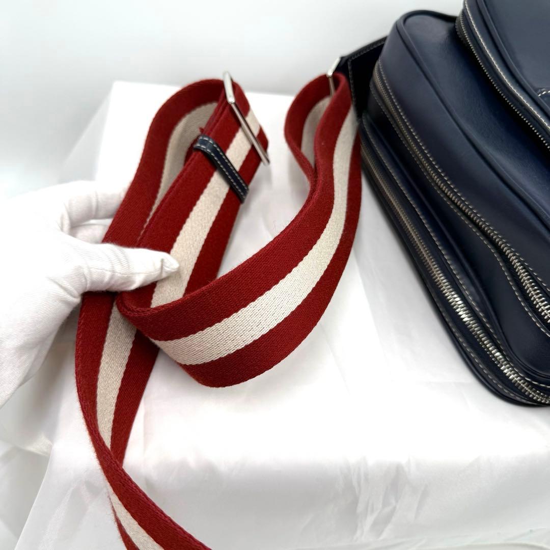 ✨美品✨BALLY バリー ショルダー トートバッグ ネイビー 近代モデル