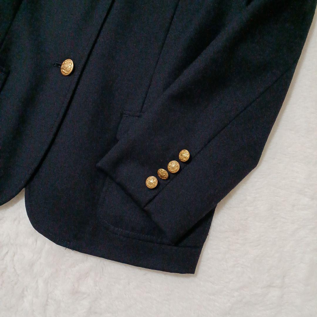 ポロラルフローレン 金ボタン テーラードジャケット ブレザー 紺ブレ ネイビー