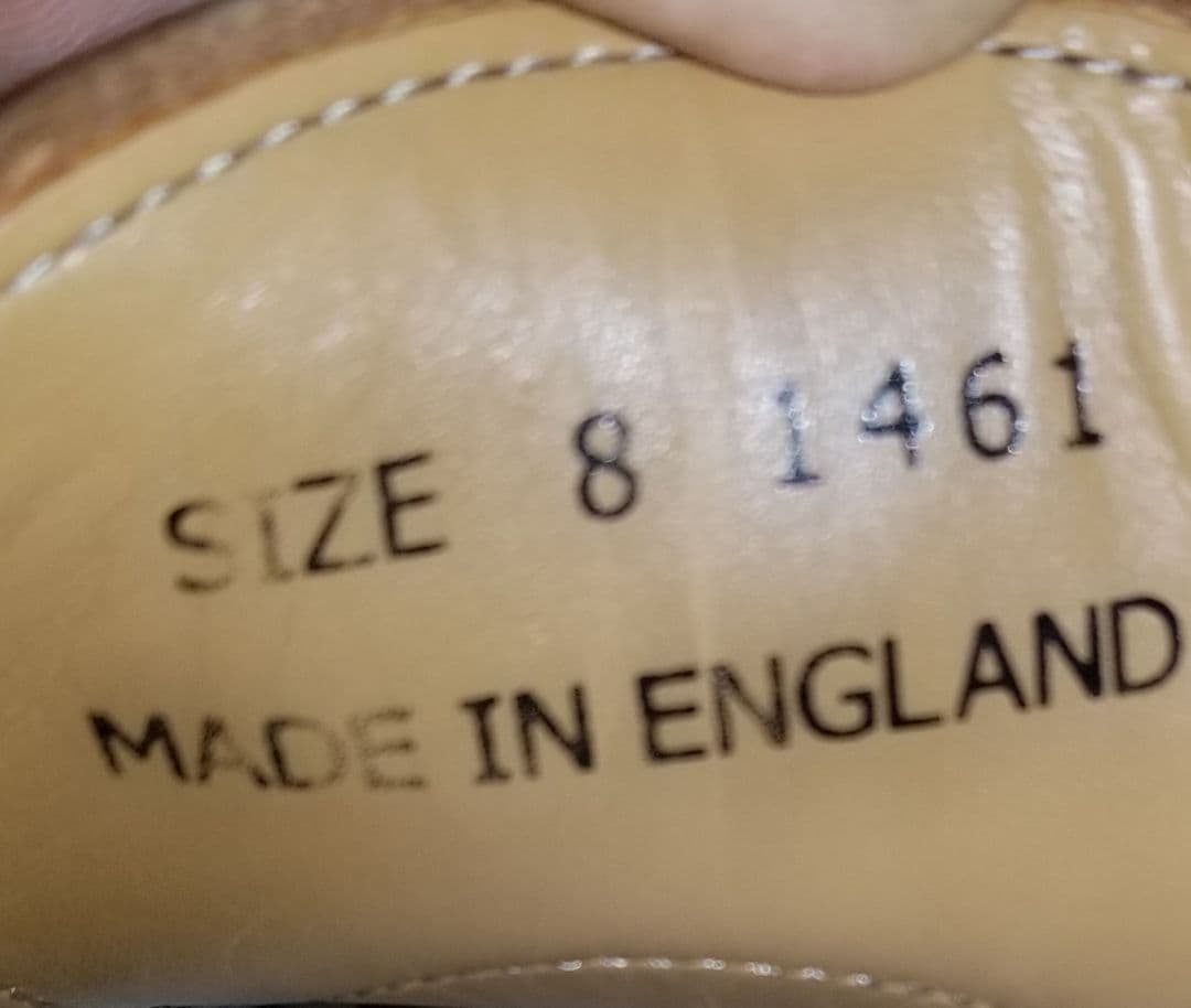 美品　Dr.martens 1461 イングランド製　3ホール　27.0　黒