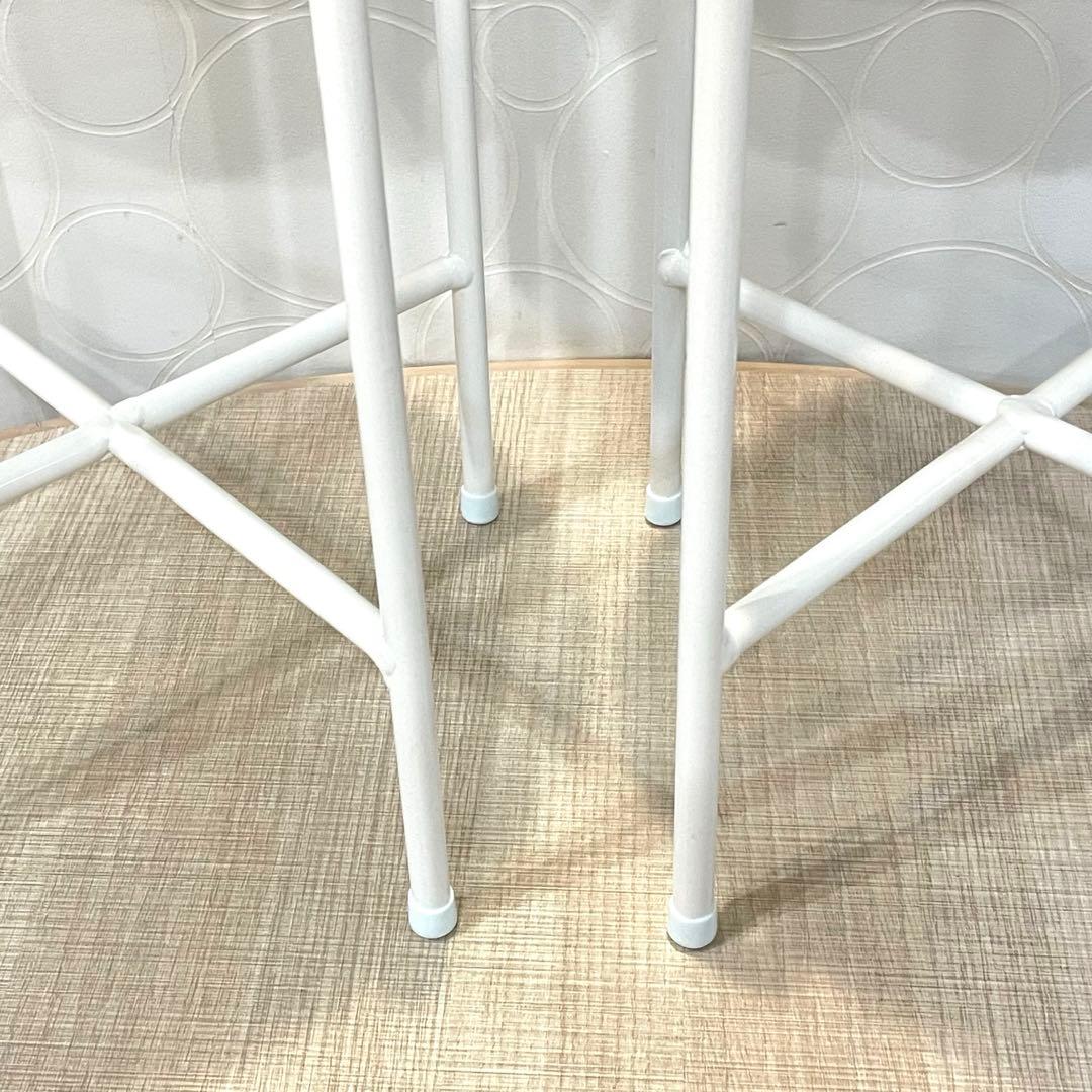 【未使用】Hubschヒュプシュ 鉢カバー プランタースタンド 白 φ25