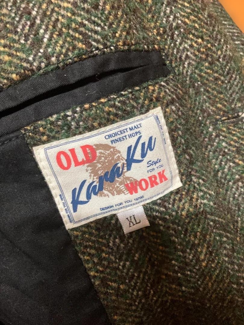 [karaku] ジャケット メンズ 冬 ウール混ツイードテーラードジャケット