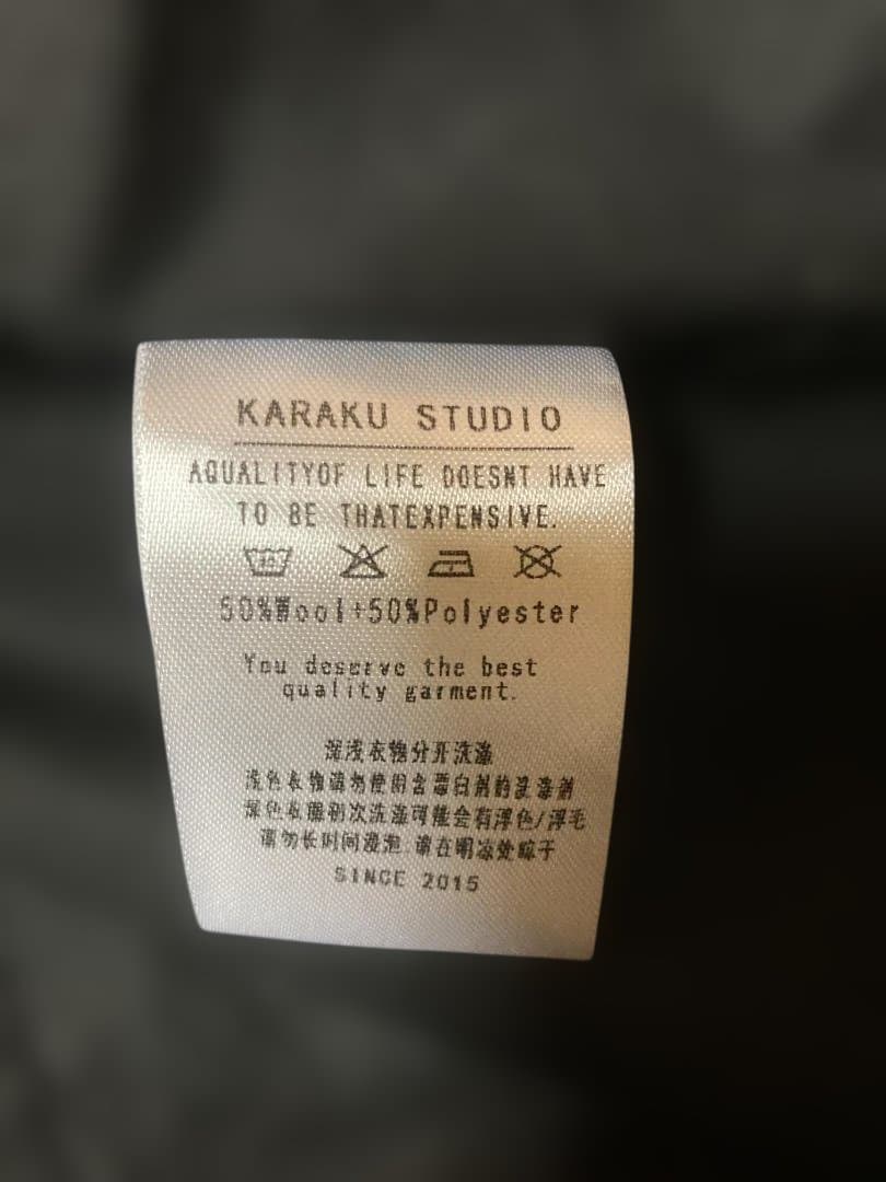 [karaku] ジャケット メンズ 冬 ウール混ツイードテーラードジャケット