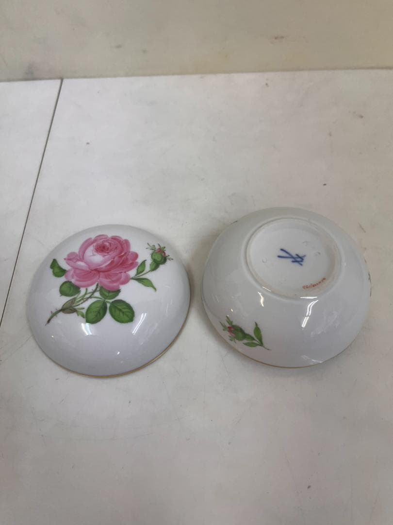 マイセン meissen　小物入れ　ボンボニエール ローズ