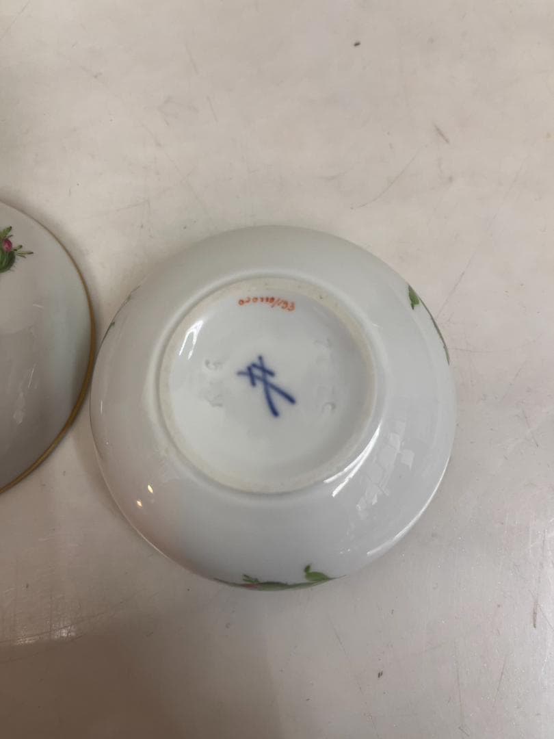 マイセン meissen　小物入れ　ボンボニエール ローズ