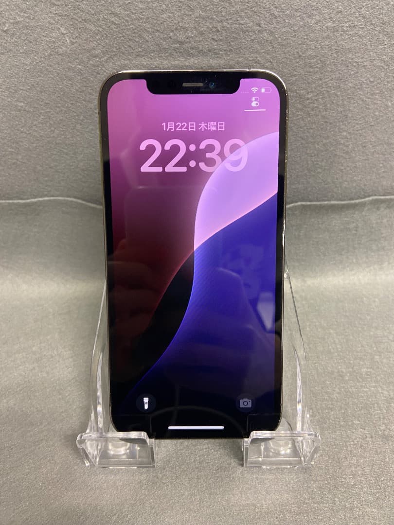 美品 国内版 SIMフリー iPhone12pro 128GB グラファイト色