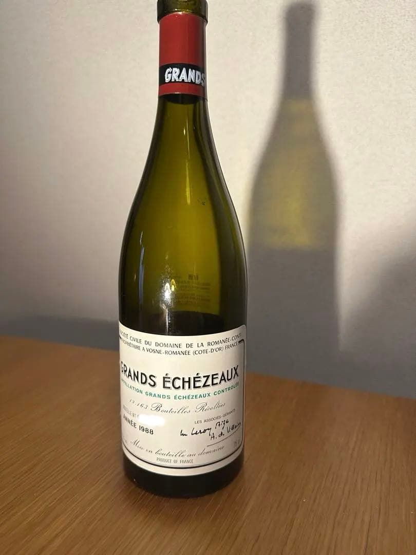ドメーヌ・ド・ラ・ロマネ・コンティ グラン・エシェゾー 1988 【空き瓶】