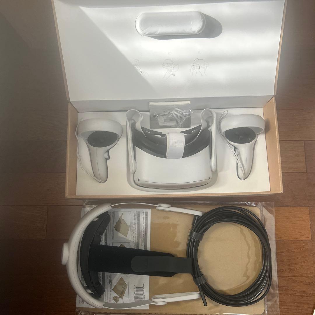  Quest 2 128GB＋Linkケーブル＋ヘッドストラップ