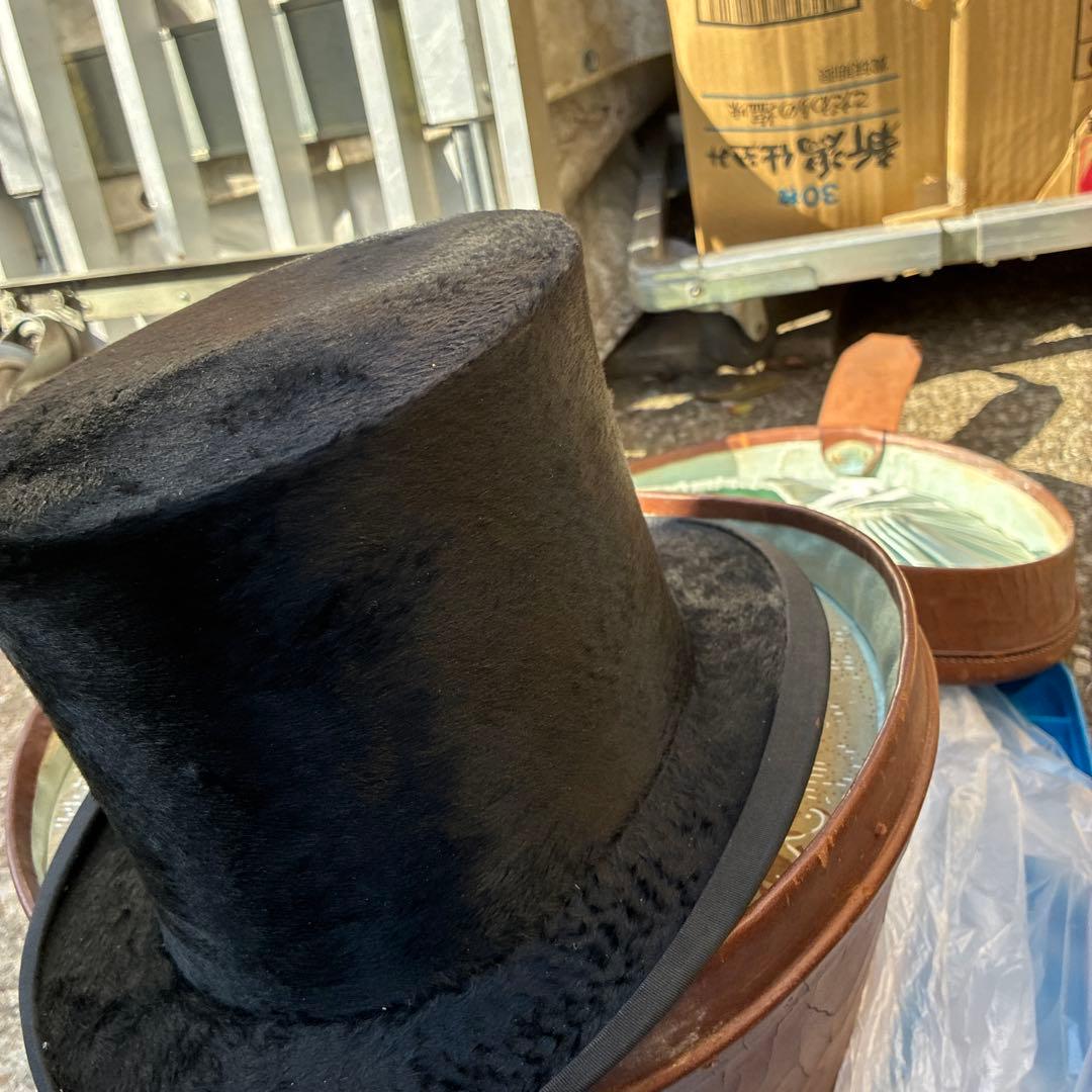 専用専用専用 イギリスアンティークレザーハットケース帽子GLYN&Coビンテージ