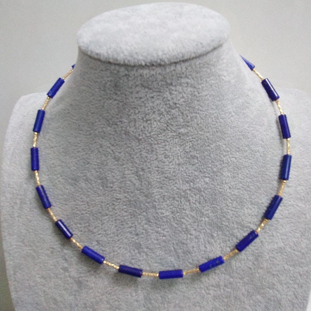 GSTV K18YG ラピスラズリ クロスミラーカットオ メガネックレス&ピアス