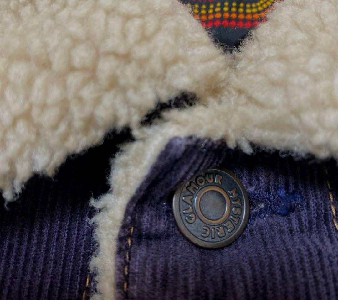 HYSTERIC GLAMOURヴィンテージ裏ボア　コーデュロイジャケット