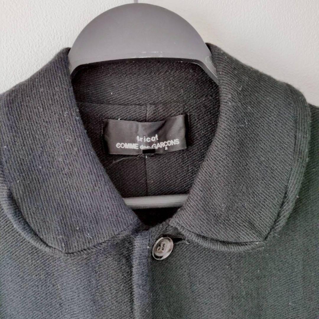 ◾︎希少◾︎ トリココムデギャルソン 丸襟 切り替え ジャケット ブラック M