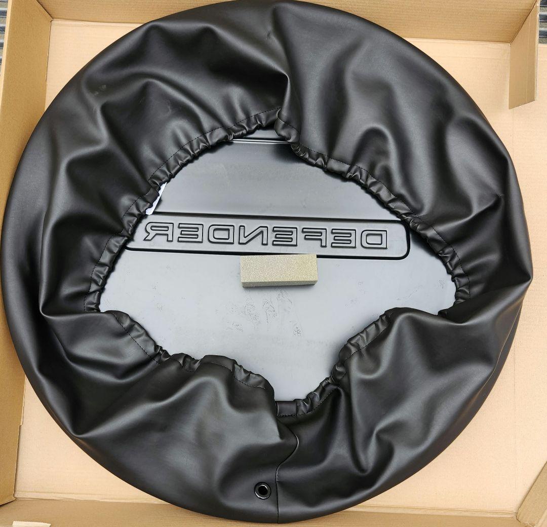 【新品未使用】ランドローバー ディフェンダー UK純正スペアタイヤカバー